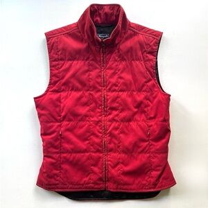 Faconnable Red Water Resistant Quilted Puffer Vest XS
